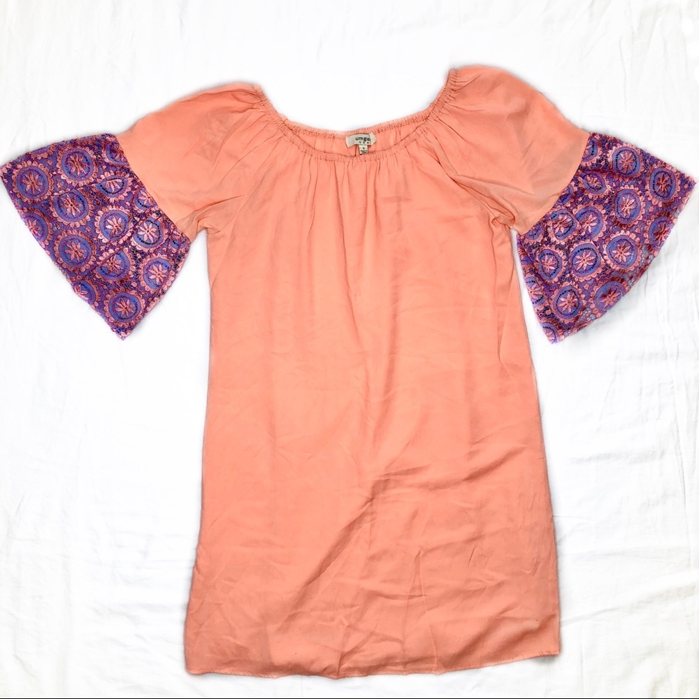 UMGEE Off Shoulder Boho Swing Dress